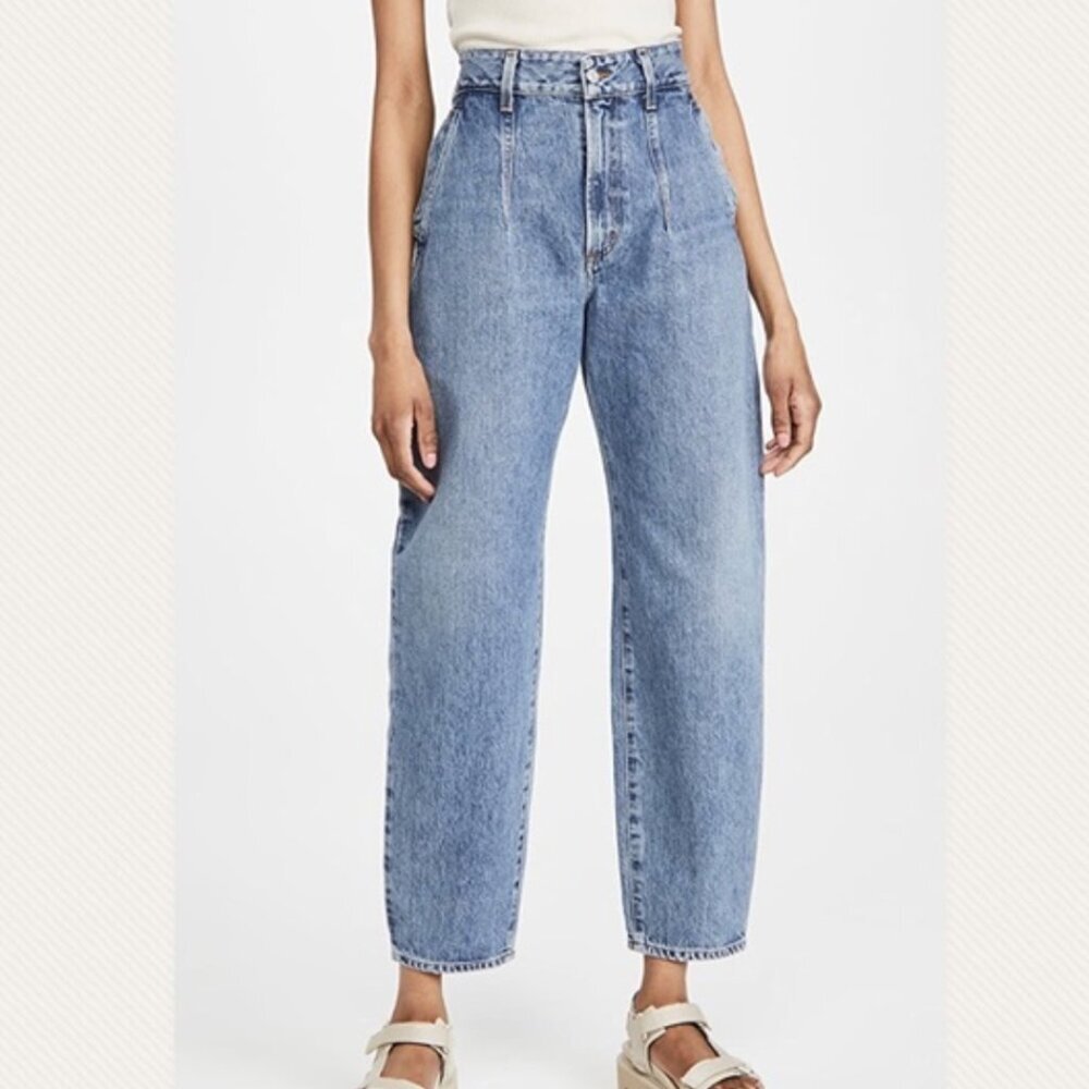 AGOLDE darted balloon baggy Blue Jeans 27